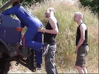 german farmer hunks bare fetish trio